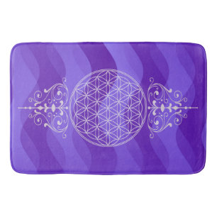 Tapis De Bain Fleur de vie / Blume des Lebens - vintage Ia