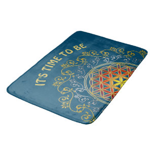 Tapis De Bain Fleur De Vie - Ornements Vintages Mandala 1