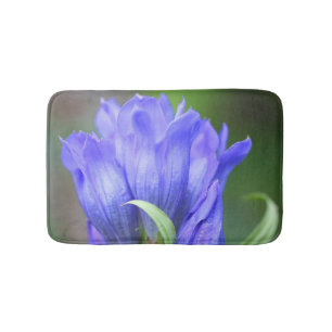 Tapis De Bain Fleur Gentienne Bleue  