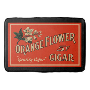 Tapis De Bain Fleur orange