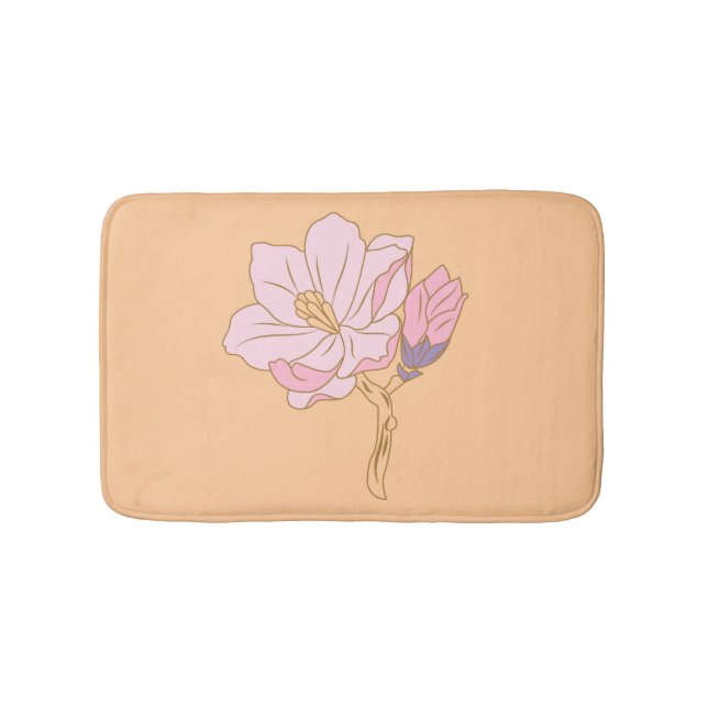 Tapis De Bain Fleur rose (Devant)