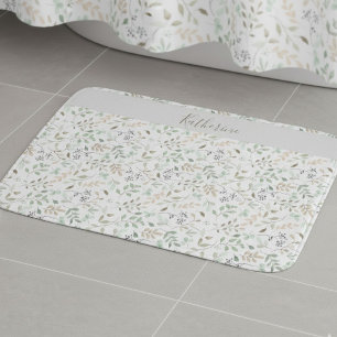 Tapis De Bain Fleur sauvage Bohème personnalisée