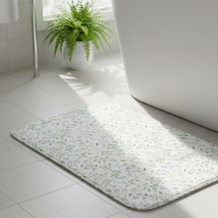 Tapis De Bain Fleur sauvage Boho 