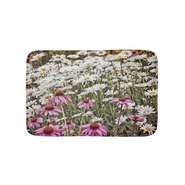 Tapis De Bain Fleur sauvage Daisy Flower Bathmat tapis (Devant)