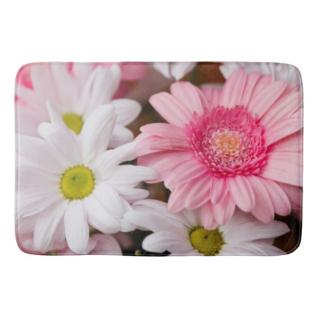 Tapis de bain - fleurs de Gerbera de marguerite (Devant)
