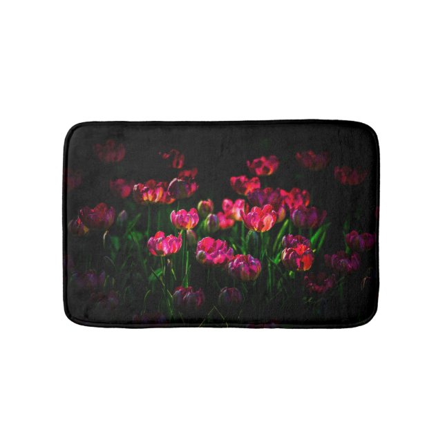 Tapis De Bain Fleurs de tulipe roses (Devant)