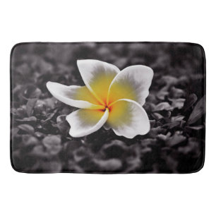 Tapis De Bain Fleurs d'Hawaï de Frangipani de Plumeria