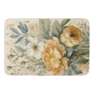 Tapis De Bain fleurs en capital