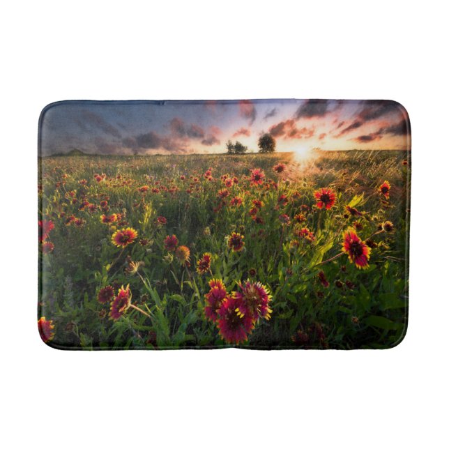 Tapis De Bain Fleurs | Fleur sauvage indien Texas (Devant)