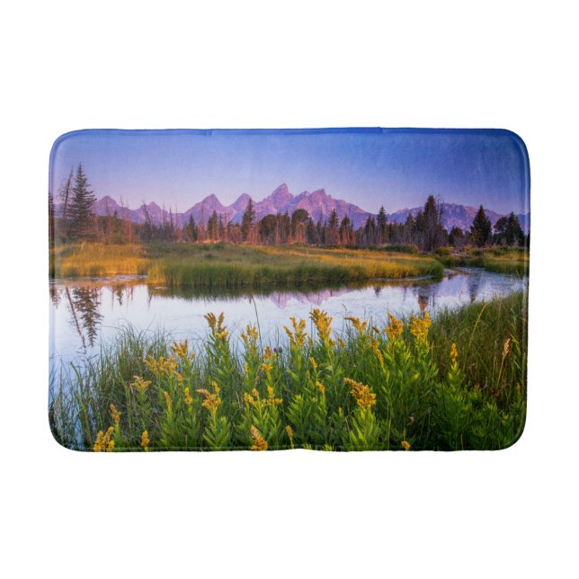 Tapis De Bain Fleurs | Grand Teton National Park, Wyoming (Devant)