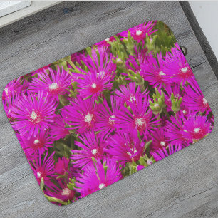 Tapis De Bain Fleurs Plantes de glace rose Floral