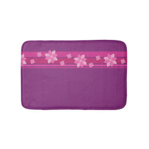 Tapis De Bain Fleurs roses