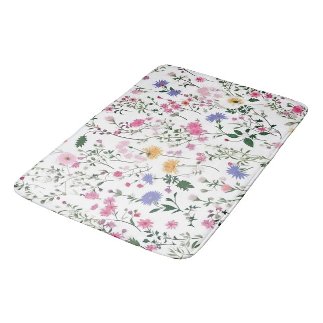 Tapis De Bain Fleurs sauvages d'été (Angle)