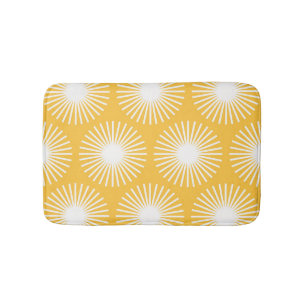 Tapis De Bain Fleurs simples : design sans couture scandinave.