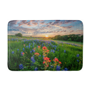 Tapis De Bain Fleurs   Texas Bluebonnets & Indian Paintbrush