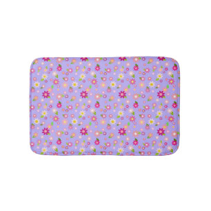 Tapis De Bain Fleurs violettes Petite cuve