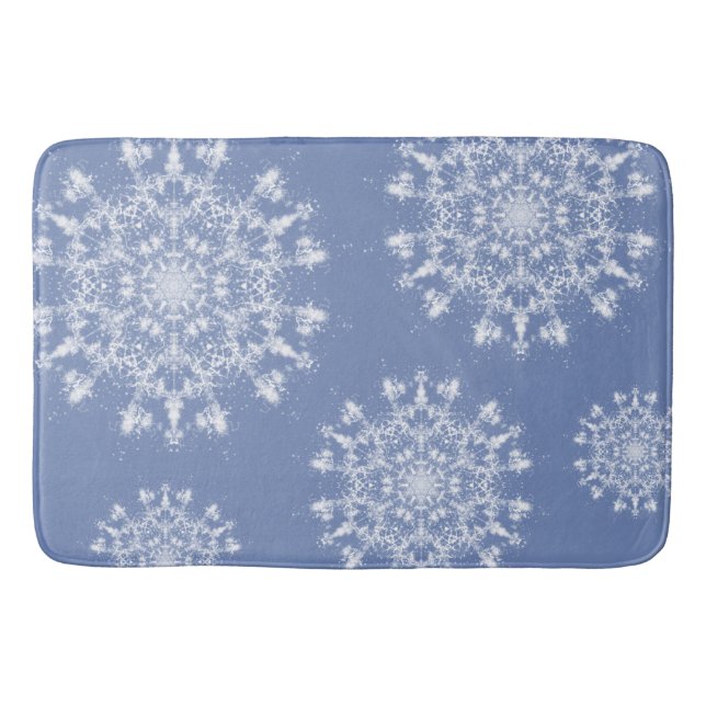 Tapis De Bain Flocon de neige fractionné en dentelle Abstraite s (Devant)
