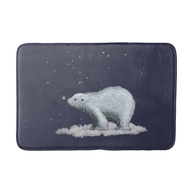 Tapis De Bain Flocon de neige Polaire Ours Mat (Devant)