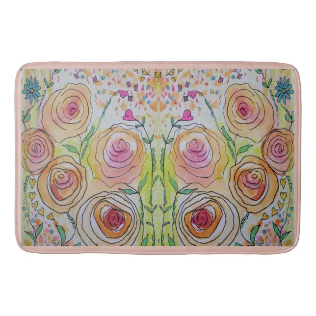 Tapis De Bain Floral-2 (Devant)