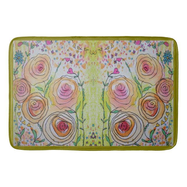 Tapis De Bain Floral Bathmat (Devant)