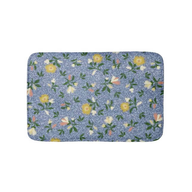 Tapis De Bain Flore bleu pays (Devant)