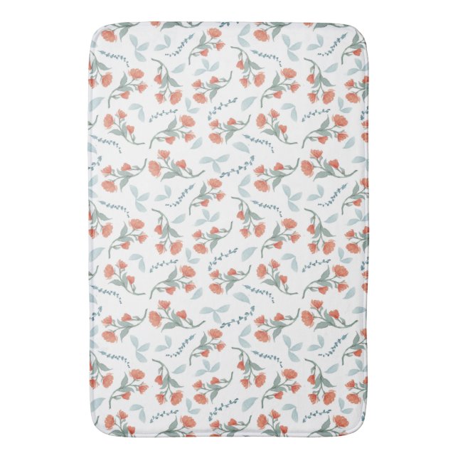 Tapis De Bain Flore de la Tangérine (devant Vertical)