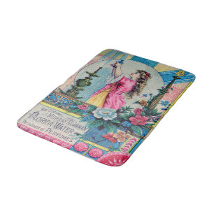 Tapis De Bain Floride eau parfum vintage et déco victorienne