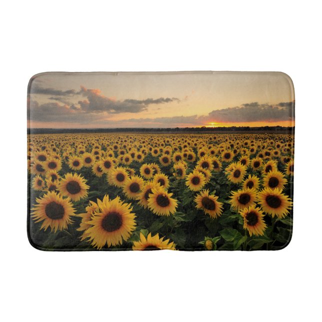 Tapis De Bain Flowers | Sunflower Field (Devant)