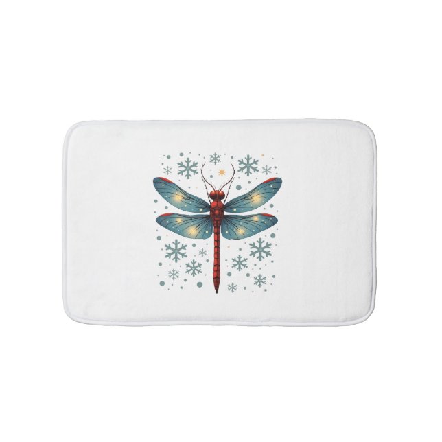 Tapis De Bain Flux de libellules de fête (Devant)