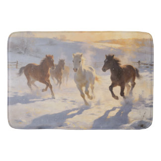 Tapis De Bain Foals at Play