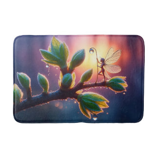 Tapis De Bain Fond ensoleillé avec créature ailée