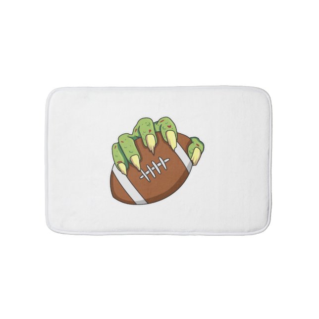 Tapis De Bain Football Halloween design pour un fan de football (Devant)