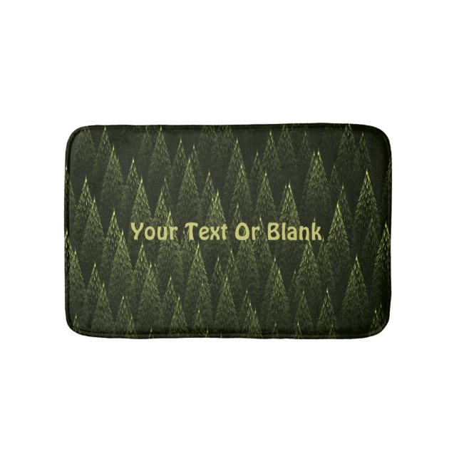 Tapis De Bain Forêt de conifères fractale (Devant)
