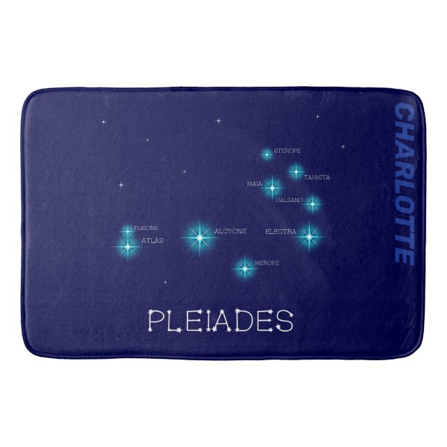 Tapis De Bain Formation de l'hémisphère nord Pleiades Star (Devant)
