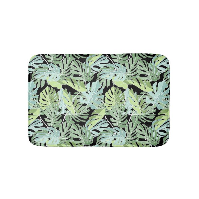 Tapis De Bain Forme florale de la jungle (Devant)