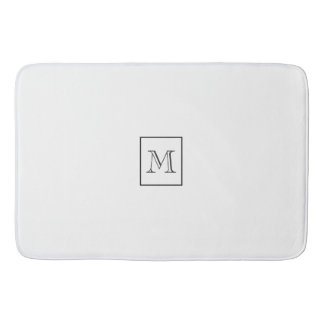Tapis De Bain Formes géométriques toniques et bleues | Monogramm