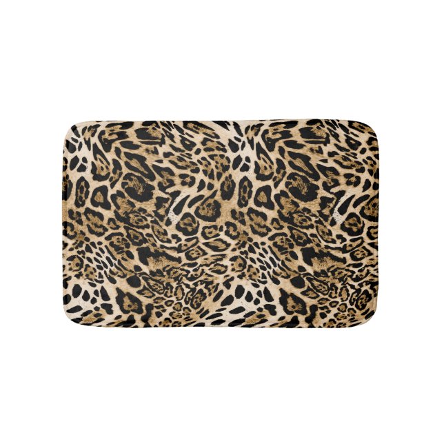 Tapis De Bain Fourrure de léopard d'Afrique : Texture d'animal s (Devant)