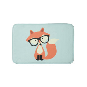 Tapis De Bain Fox rouge de hippie