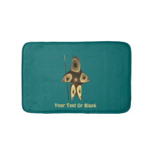 Tapis De Bain Fractal Inuit Hunter