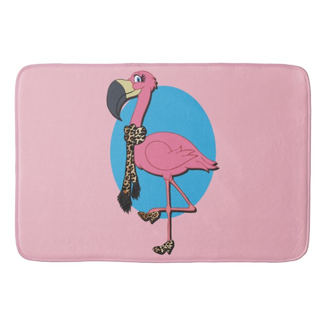 Tapis De Bain Fraicheur Flamant rose (Devant)