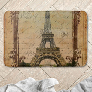 Tapis De Bain francais moderne vintage paris tour eiffel