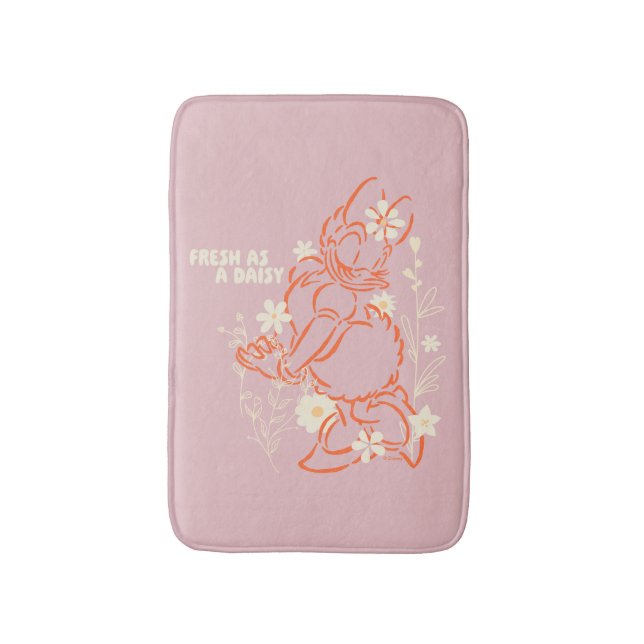 Tapis De Bain Fresh as a Daisy Minimalist Floral Graphic (Devant (Vertical))