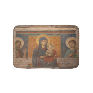 Tapis De Bain Fresque De Madonna Et Enfant
