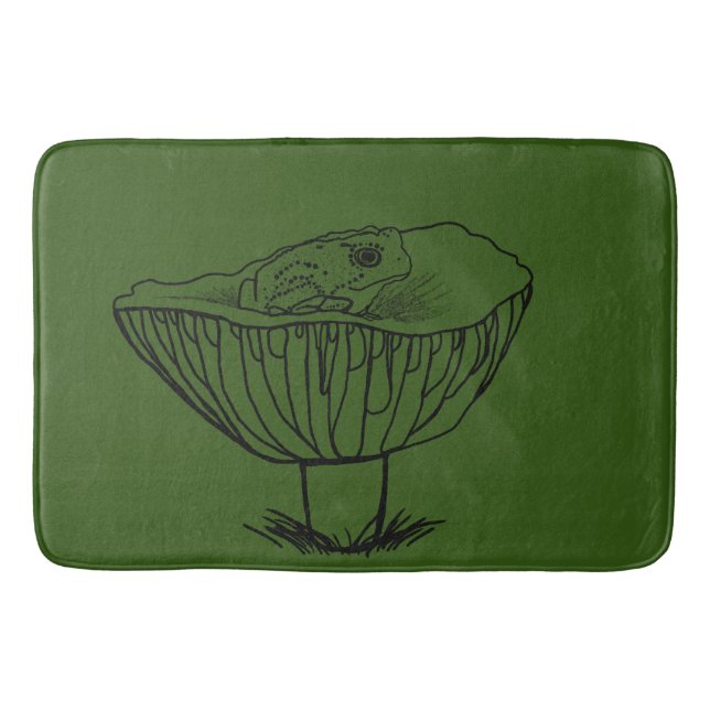 Tapis De Bain Froggy sur un champignon (Devant)