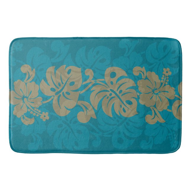 Tapis De Bain Frontière de Kalakaua Hawaiian Hibiscus KL303 (Devant)