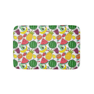 Tapis De Bain Fruit motif transparent motif de surface de frui