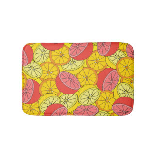 Tapis De Bain Fruits d'agrumes Motif transparent