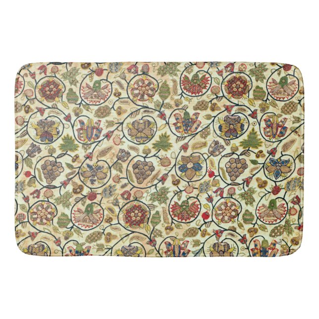 Tapis De Bain Fruits et fleurs de broderie (Devant)