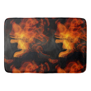 Tapis De Bain Fumée et flammes