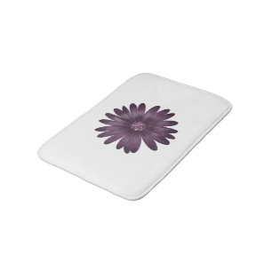Tapis De Bain Fun marguerite violet avec centre de parties scint